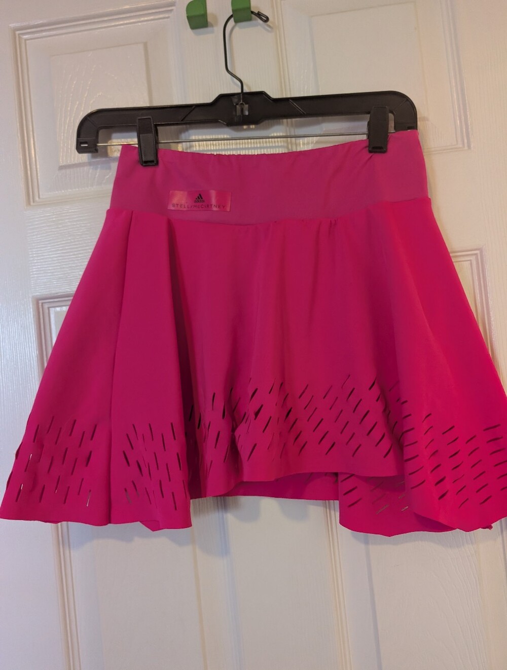 Adidas by Stella McCartney Bright Pink Laser-Cut Skater Skirt